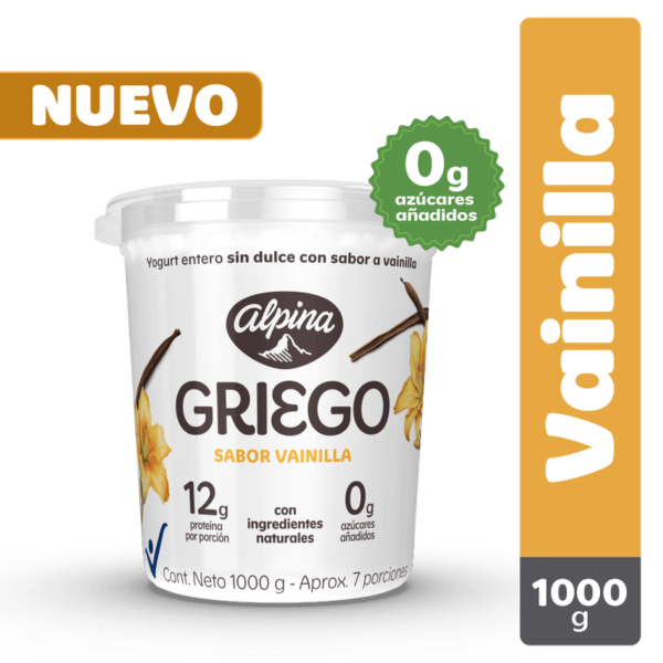 Yogurt Alpina griego vainilla x1000g