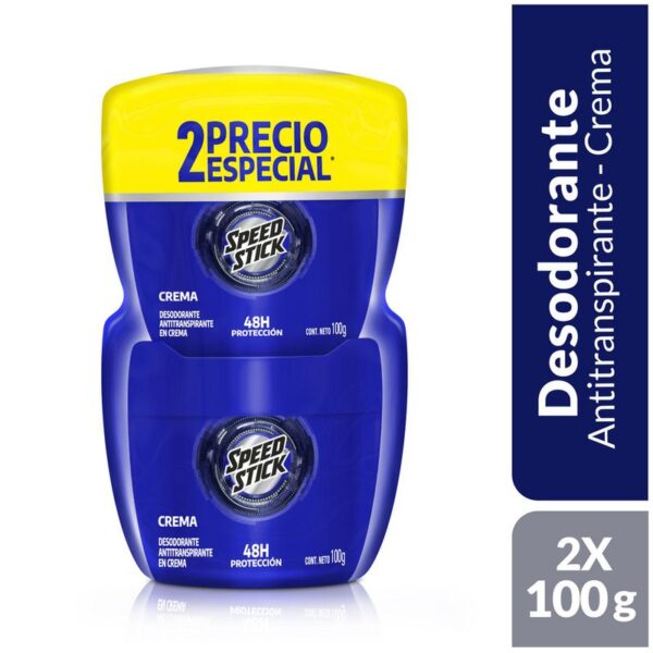 Desodorante Hombre Speed Stick Xtreme Night Pote 100g x2 Und