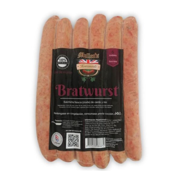 Salchicha Mullen's Bratwurst x6und x450g