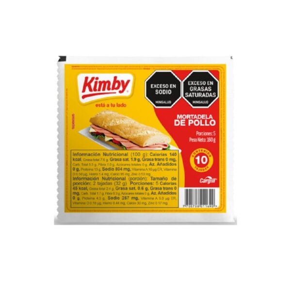 Mortadela Kimby Pollo x10und x160g