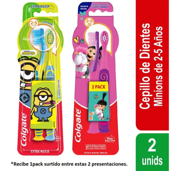 Cepillo de Dientes Niños Colgate Smiles Extra Suave x2 Unidades