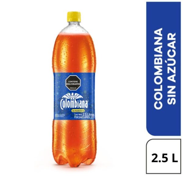 Gaseosa Colombiana cero calorías x2.5L