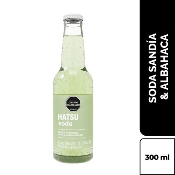 Soda Hatsu sandia albahaca x300ml