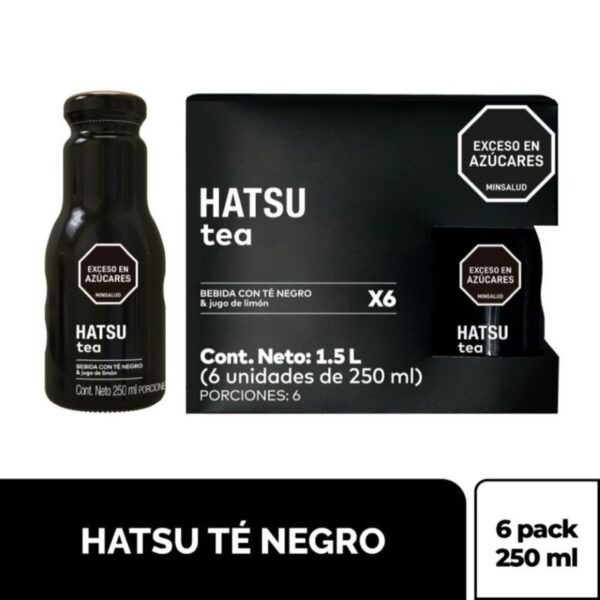 Té hatsu negro sixpack x 250 ml