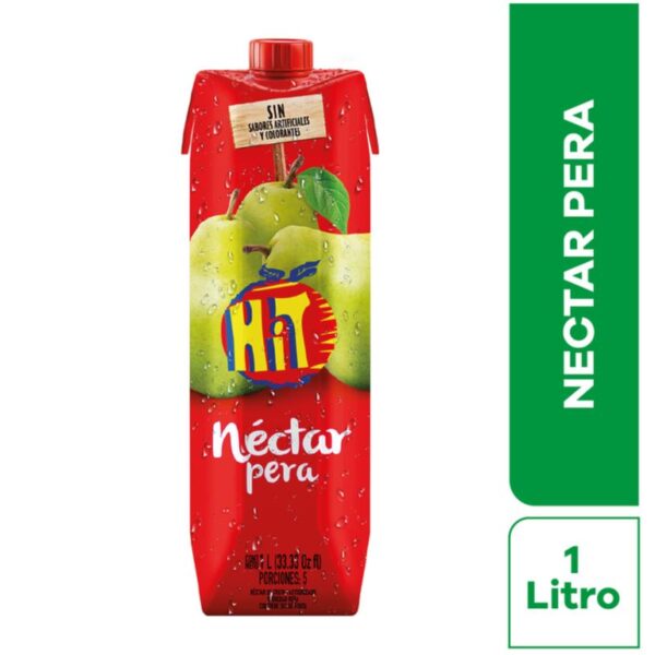 Refresco hit Nectar pera tetrapack x 1000 ml