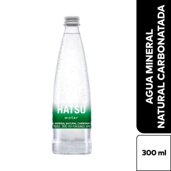 Agua Hatsu con gas botella x300ml