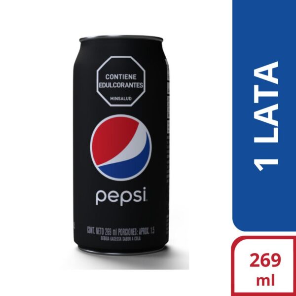 Gaseosa Pepsi Cero lata x269ml