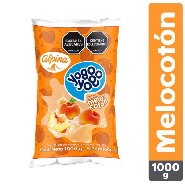 Alimento lácteo Yogo Yogo melocotón bolsa x1000g