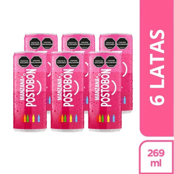 Gaseosa Six pack manzana x269ml