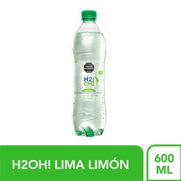 Agua H2OH! saborizada lima limón x600ml