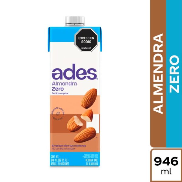 Bebida de Almendras Ades Sin Endulzar 946ml