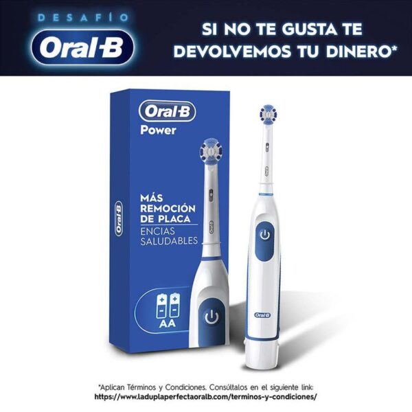 Cepillo de Dientes Eléctrico Oral-B Power Cabezal Redondo Precision Clean Blanco