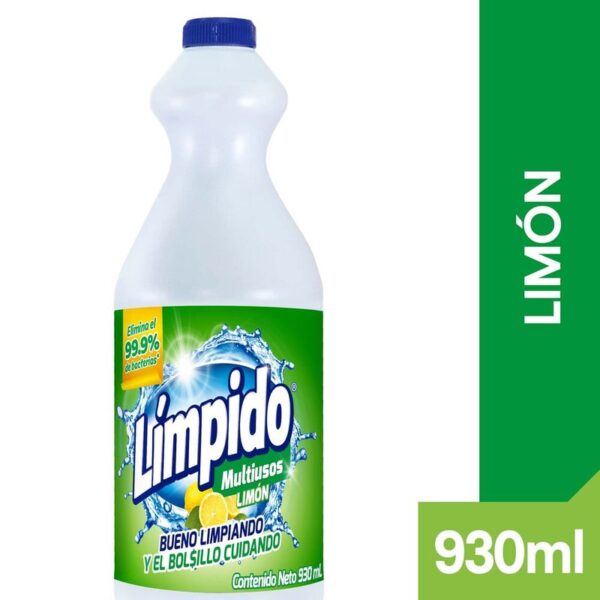 Blanqueador Limpido Multiusos Limon x930ml