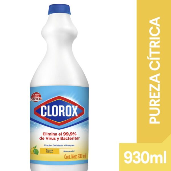 Blanqueador Clorox Pureza Cítrica Botella 930ml