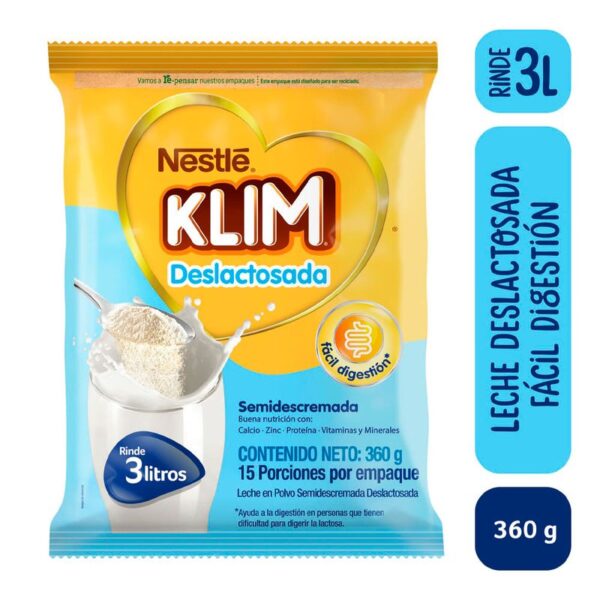 Alimento Lácteo Klim deslactosada x360gr