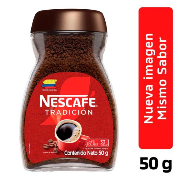 Café Nescafé Tradición instantáneo x50g