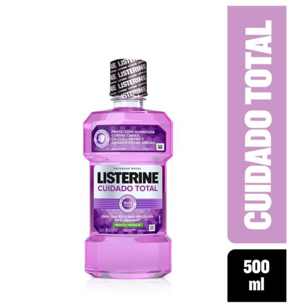 Enjuague Bucal Listerine Cuidado Total x 500 ml