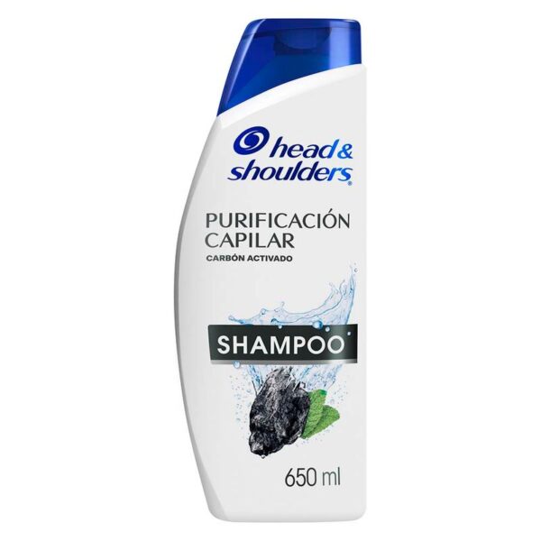 Shampoo Head Shoulders Purificación Capilar Carbón Activado 650 Ml