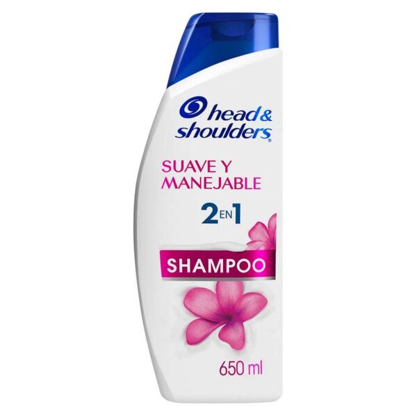 Shampoo 2 en 1 Head Shoulders Suave Y Manejable 650 Ml