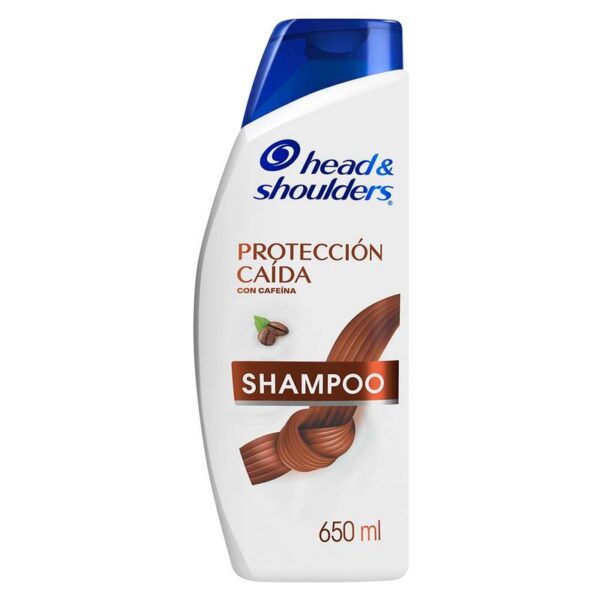 Shampoo Head Shoulders Protección Caída con Cafeína Control Caspa 650 Ml