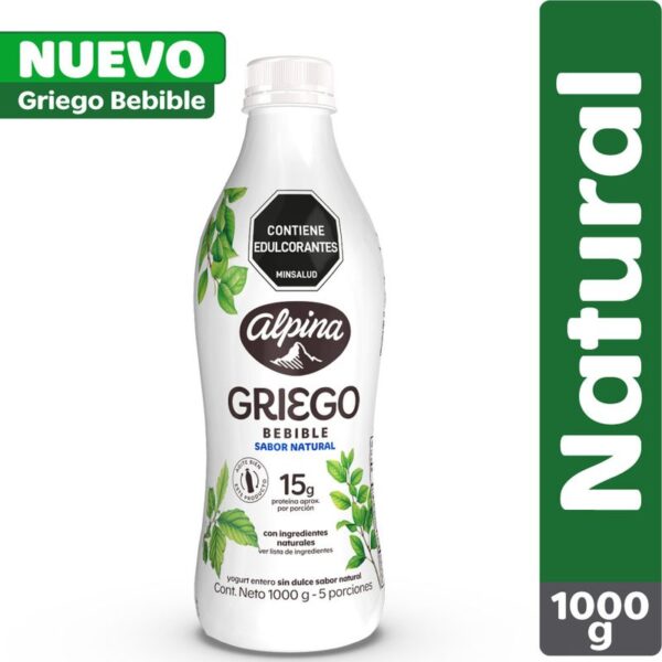 Griego Alpina Bebible Natural X1000g