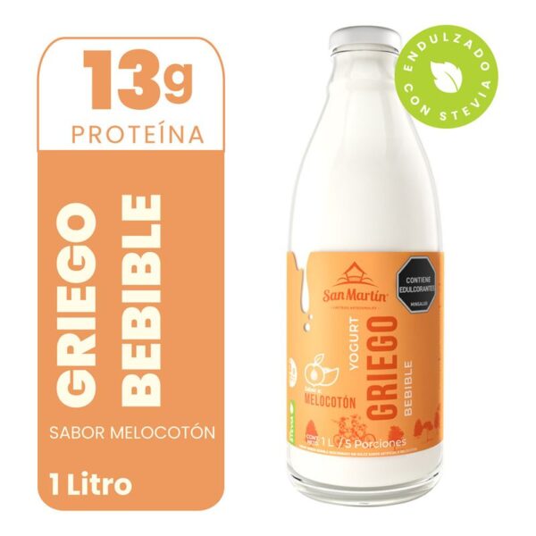 Yogurt griego San Martin bebible melocotón x1000g