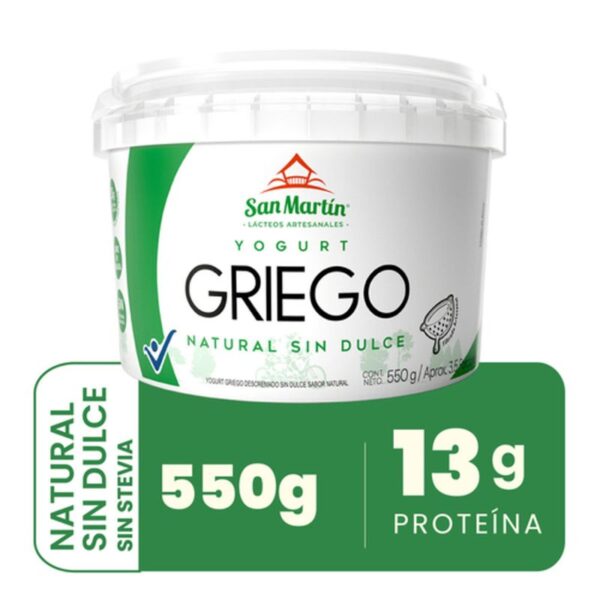 Yogurt San Martín natural sin dulce x550g