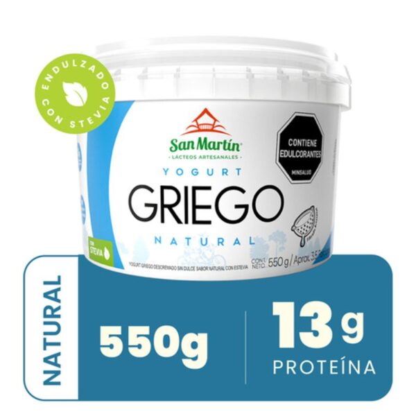 Yogurt griego San Martín Stevia x550g