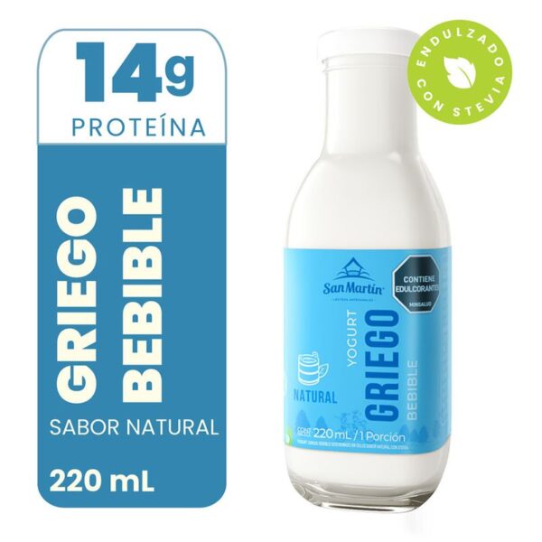 Yogurt griego San Martin bebible natural x220g