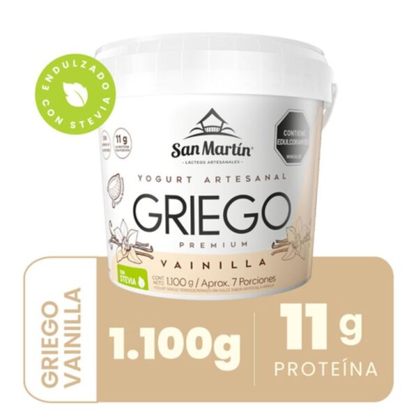 Yogurt griego San Martin Premium vainilla x1100g