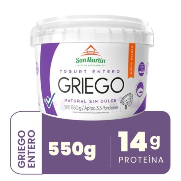 Yogurt Griego Natural San Martin x550grs