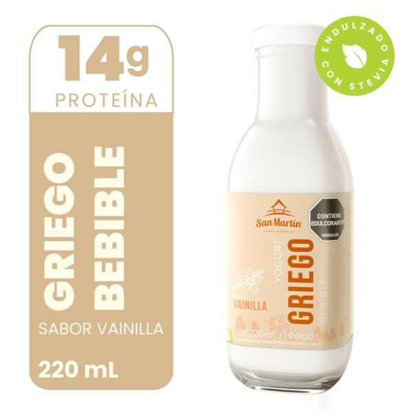 Yogurt griego San Martin bebible vainilla x220g