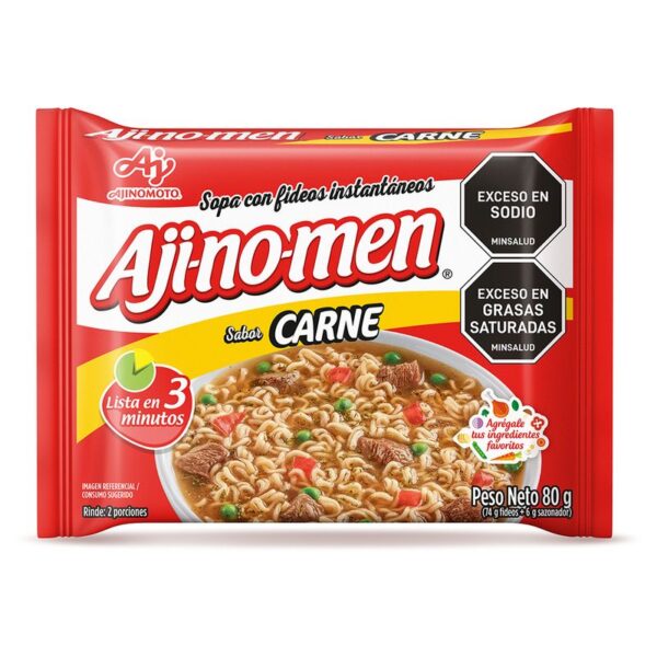 Sopa Ajinomen instantánea fideos carne x80g