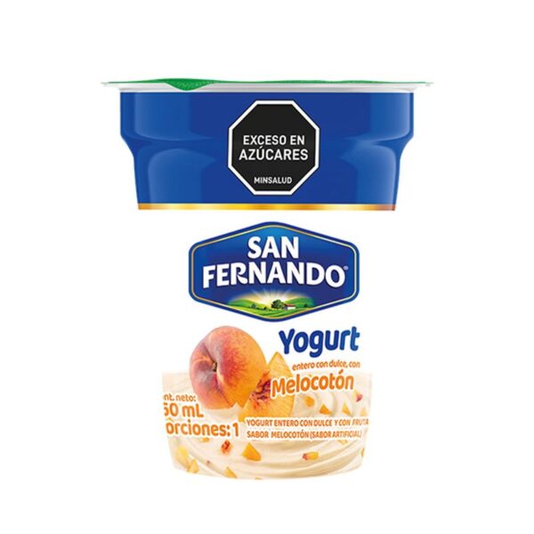 Yogurt San Fernando melocotón vaso x150ml