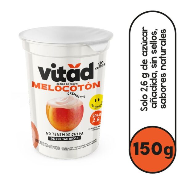 Bebida de Yogurt Vitad Sabor Melocoton 150g