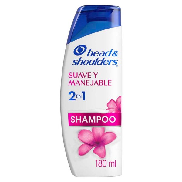 Shampoo 2en1 Head & Shoulders Suave y Manejable x180ml