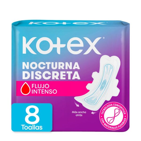 Toallas femeninas kotex dia noche ultrafina x8und