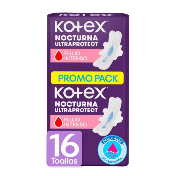 Toallas femeninas Kotex nocturna x16und