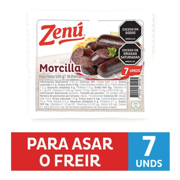 Morcilla Zenú x7und x500g