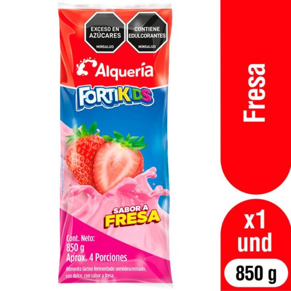 Alimento Lácteo Alquería Fortikids Fresa x850grs