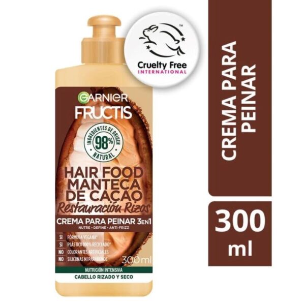 Crema Para Peinar Hair Food Cacao Pelo Rizado x300ml