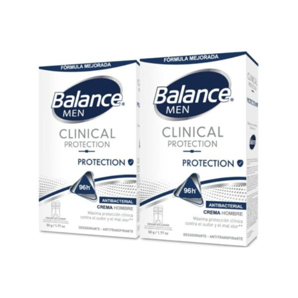 Desodorante Balance Crema Clinical Protection Hombre 2x50 gr