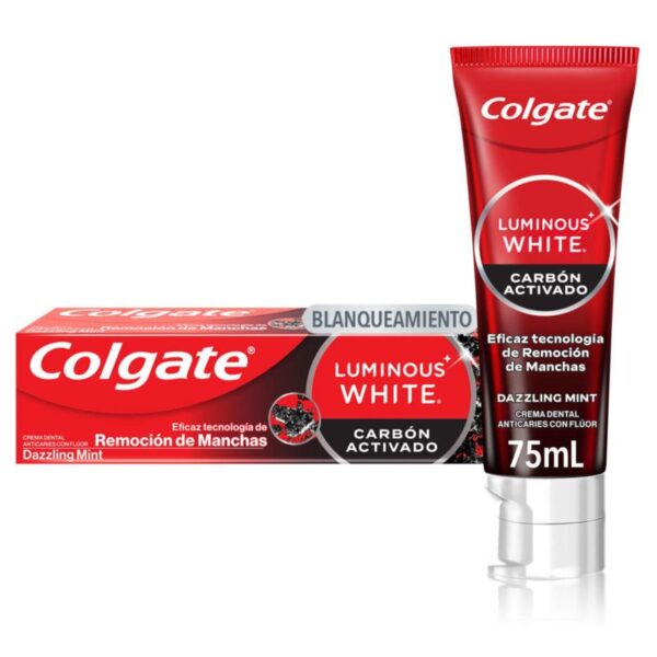 Crema Dental Blanqueadora Colgate Luminous White Carbon 75ml