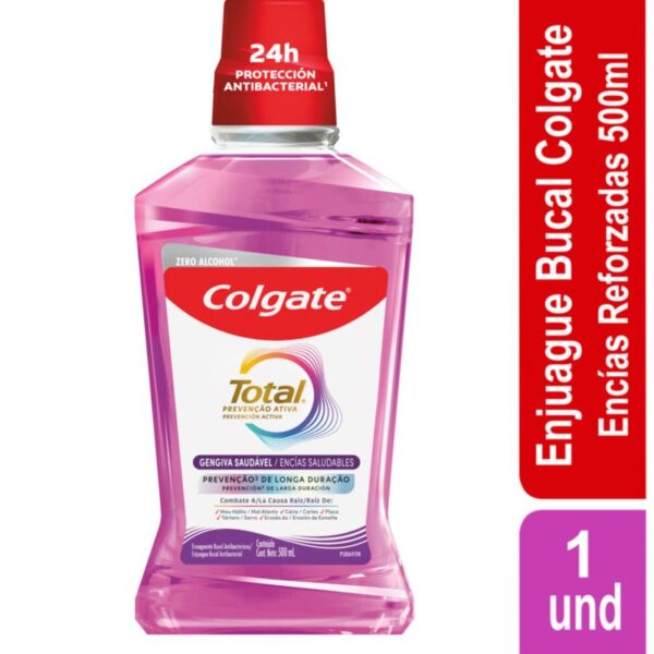 Enjuague Bucal Colgate Total 12 Encias Reforzadas 500ml