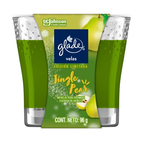 Vela Aromatizante Glade Edición Limitada Jingle Pear 96grs