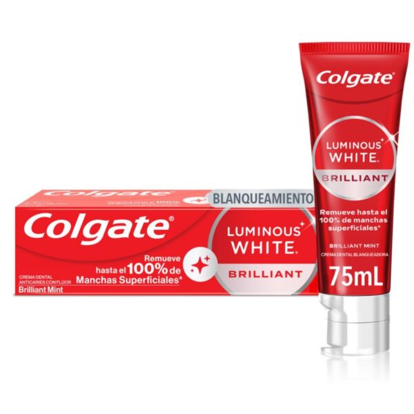 Crema Dental Blanqueadora Colgate Luminous White Brilliant 75ml