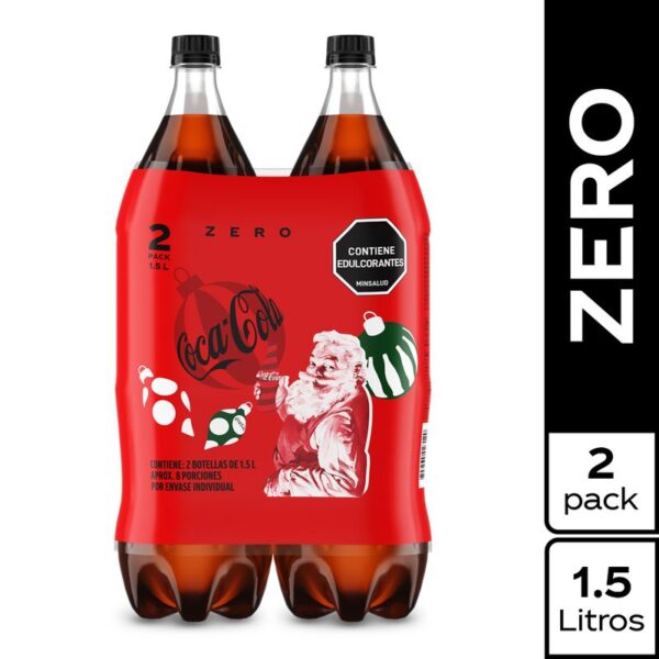 Gaseosa Coca Cola Zero x2und x1.5L c-u