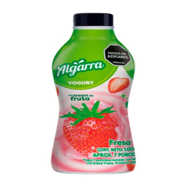 Yogurt Algarra Fresa Botella x1000grs