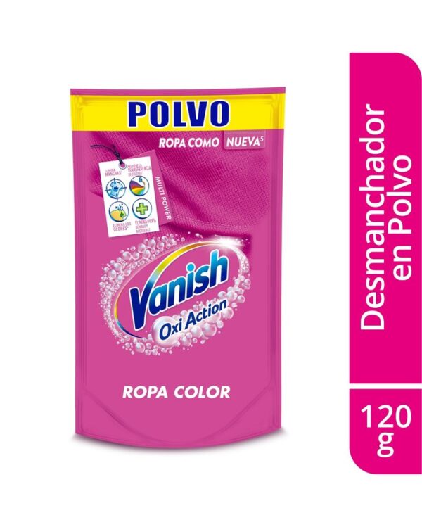 Quita Manchas Vanish Polvo Rosa 120 G