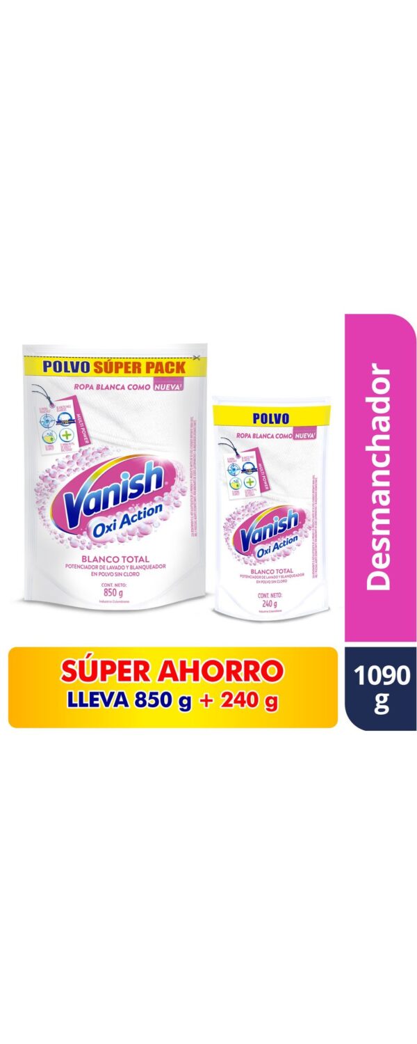 Quita Manchas Vanish Polvo Blanco 850 G + 240 G